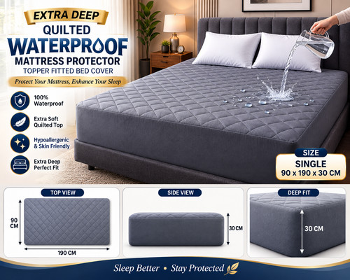 Extra deep quilted waterproof - quilted,