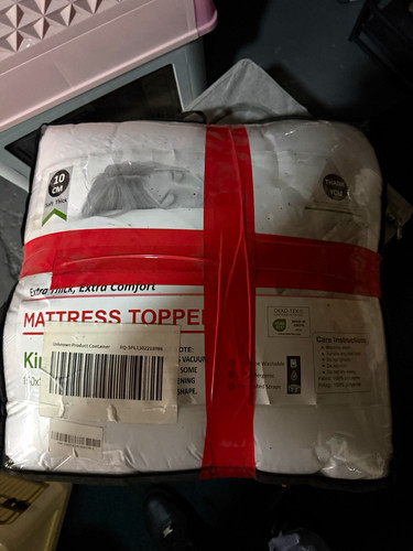 King 10cm mattress topper - mattress,